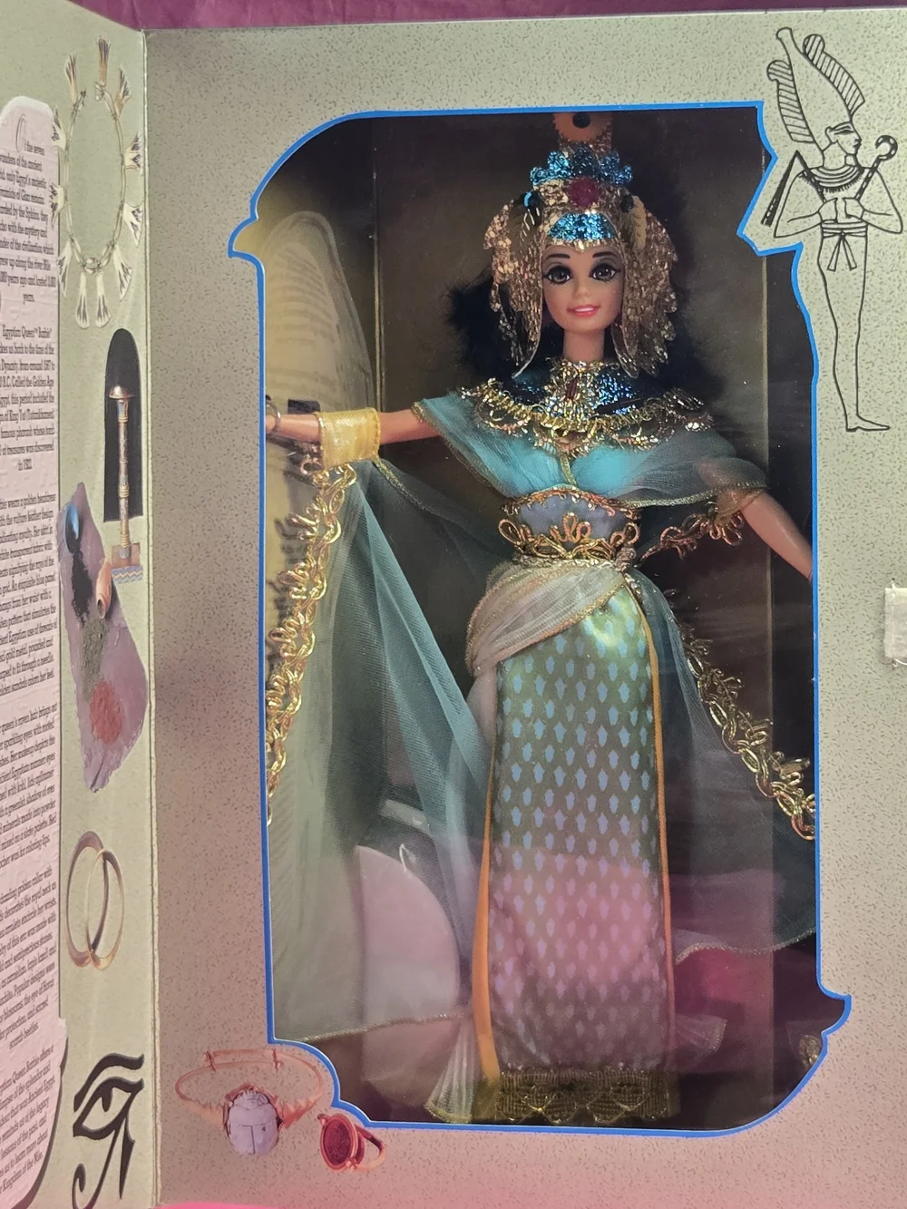 MIB Vintage 1993 Barbie Egyptian Queen Great Eras Doll Mattel#11397